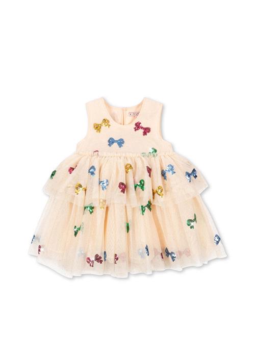 Konges Sløjd Yvonne Fe-kjole Bow Coloré  Bow Coloré 5-6 Y  Creme  5-6 år  kvinde