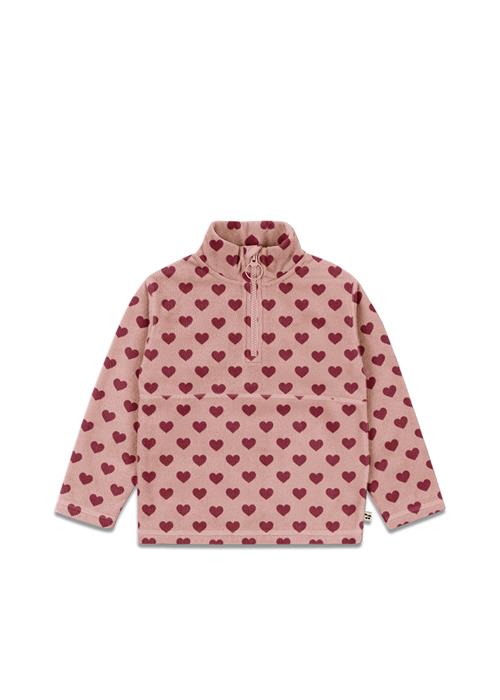 Konges Sløjd Tavi Fleece-sweatshirt Coeur Mellow  Coeur Mellow 2 Y  Lyserød  2 år  kvinde