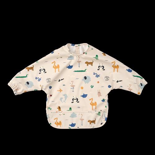 Liewood Merle Trykt Kappe Around The World / Sandy  Printed Cape-OS  Beige  One Size  unisex