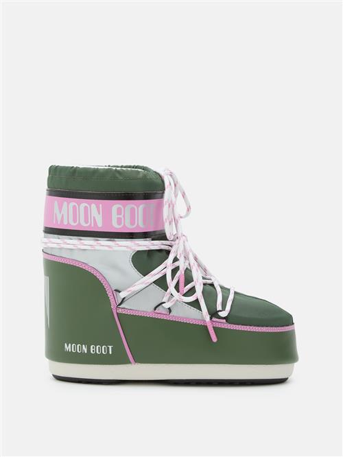 Moon Boot Mb Icon Low Space Racing Snestøvler Forest Green/silver/pink  Forest Green/Silver/Pink-33-35 EU  Grøn  33-35 EU  unisex