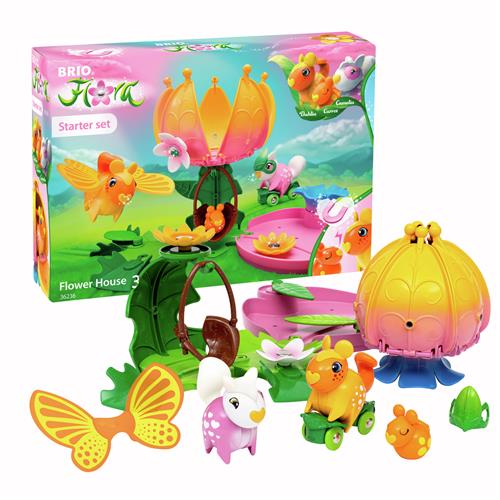 BRIO BRIO Flora Blomsterhus Mix  Mix-Onesize  Gul  One Size  unisex