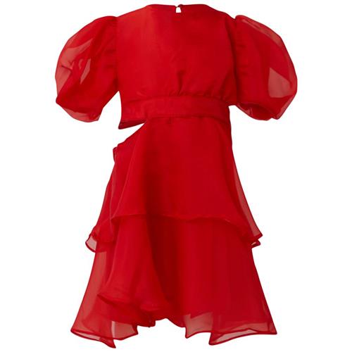 Bardot Junior Enya Organza Mini Kjole Fire Red 12 Y  Rød  12 år  kvinde