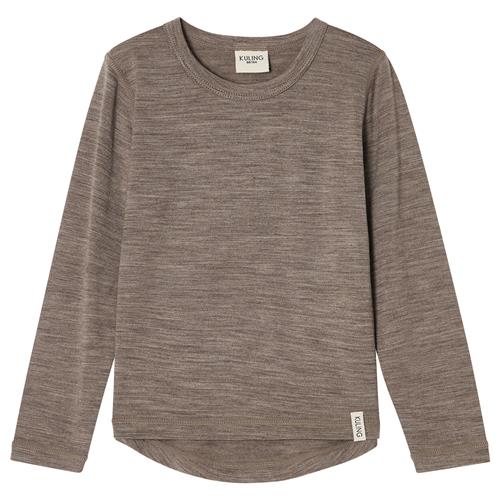 Kuling Canberra Baselayer-top I Uld Light Brown Melange  74/80 cm Wool Brun  74/80 cm  unisex