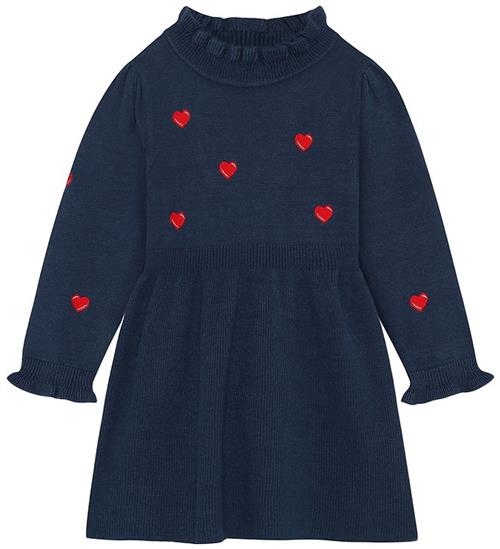 Fliink Kjole - Strik - Viskoseblanding - Benna - Insignia Blue