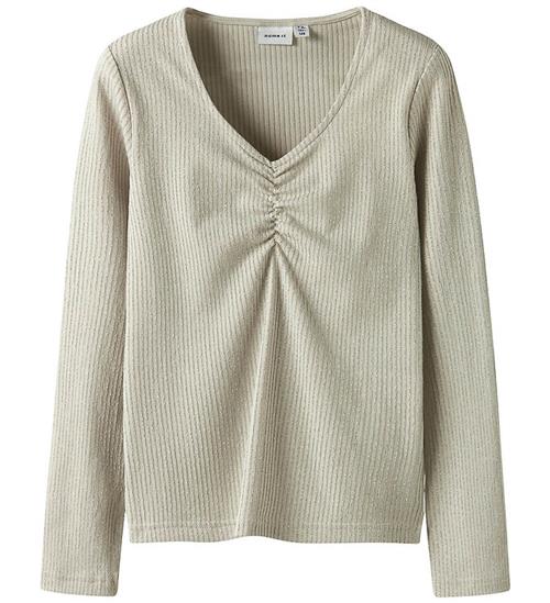 Name It Bluse - NkfSabi - Cement
