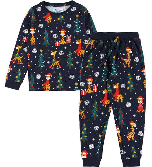 Jule-Sweaters Nattøj - 2-Delt - Christmas Giraffes
