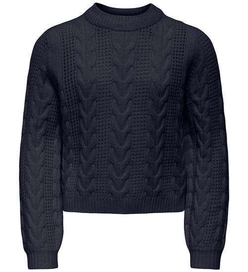 Kids Only Bluse - Strik - Viskoseblanding - KogRubina - Night Sk