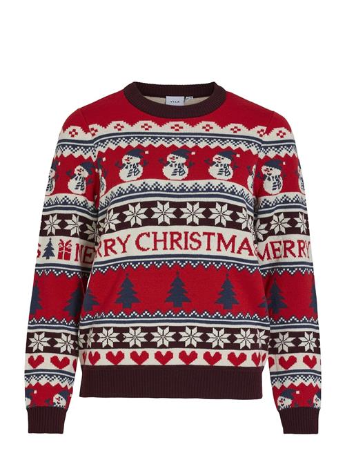 Visnowman L/S Christmas Knit/Ka Vila Red