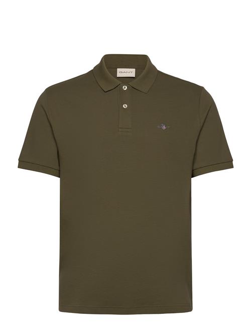 Textured Polo GANT Khaki