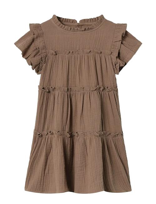 Blooming Ss Dress Fliink Brown