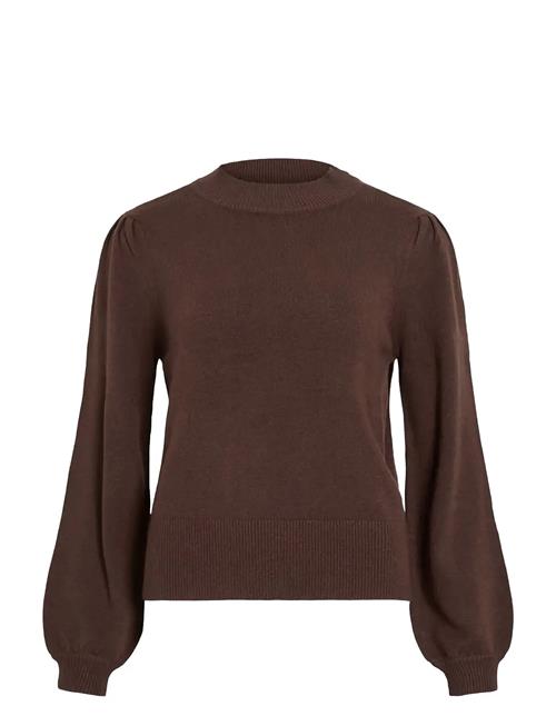 Viril Turtle-Nk Balloon L/S Top - Noos Vila Brown
