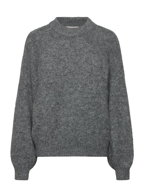 Patrisia Solid Knit Pullover A-View Grey