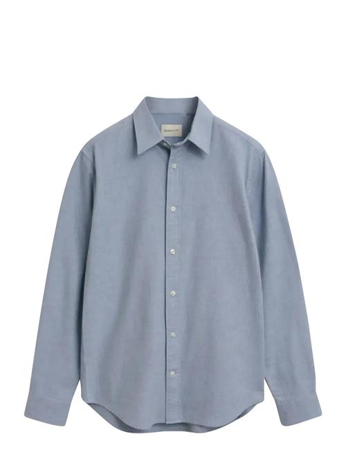 Reg Flannel Melange Shirt GANT Blue