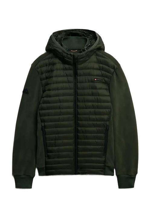 Hood Storm Fleece Hybrid Jkt Superdry Sport Khaki