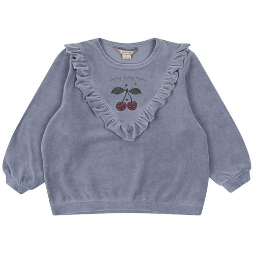 Konges Sløjd Wally Frill Sweatshirt Gots 18 months  Blå  18 måneder  kvinde
