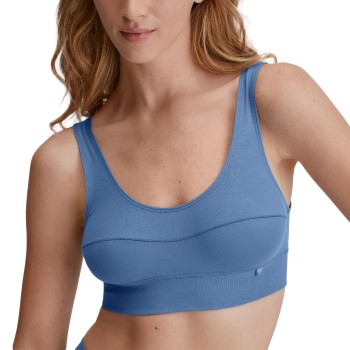 Calida BH Elastic Top Jeansblå bomuld Large Dame