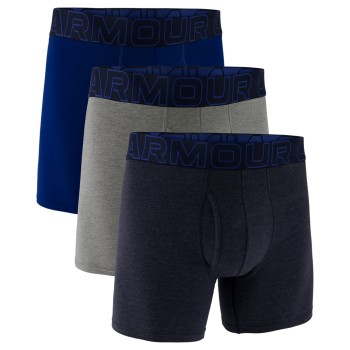 Under Armour 3P Perfect Cotton 6in Boxer Marineblå Large Herre