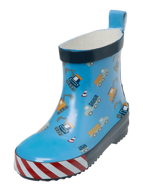 PLAYSHOES Gummistøvler 'Baustelle'  navy / lyseblå / rød / hvid