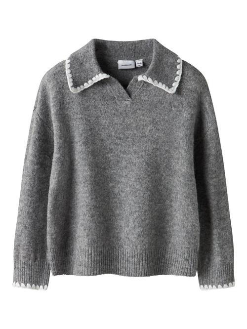 NAME IT Strik Polo Rikasa Grey Melange