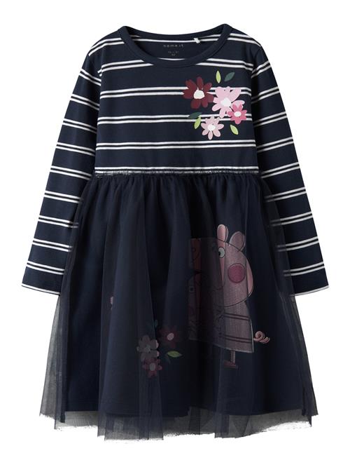 NAME IT Kjole Gurli Gris Orini Navy Blazer