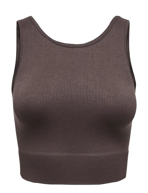 Onpjaia Un Sl Seam Short Top Noos Only Play Brown