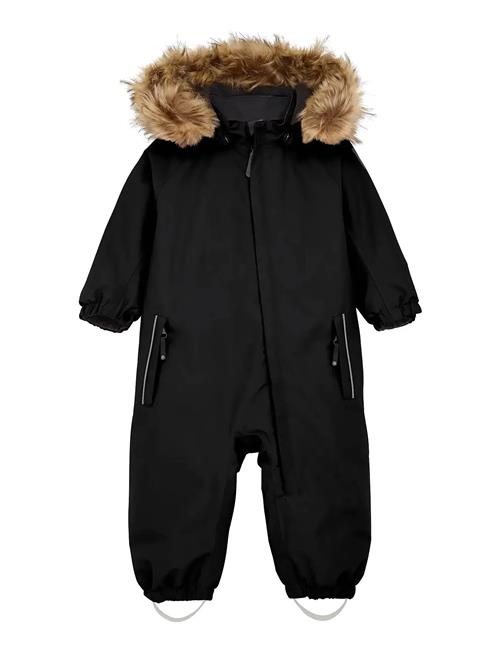 Baby Coverall W. Fake Fur Color Kids Black