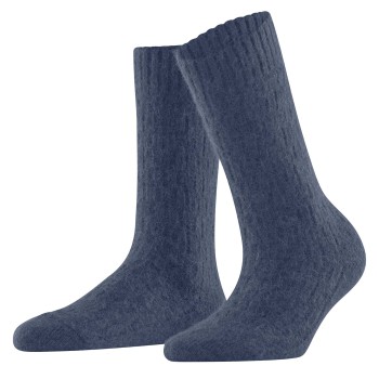 Falke Strømper Women Brick Wall Boot Socks Jeansblå Str 35/38 Dame