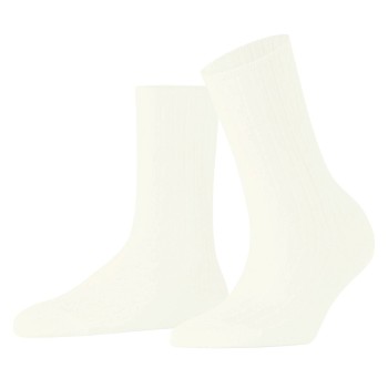 Falke Strømper Women Cotton Rib Socks Benhvid bomuld Str 35/38 Dame