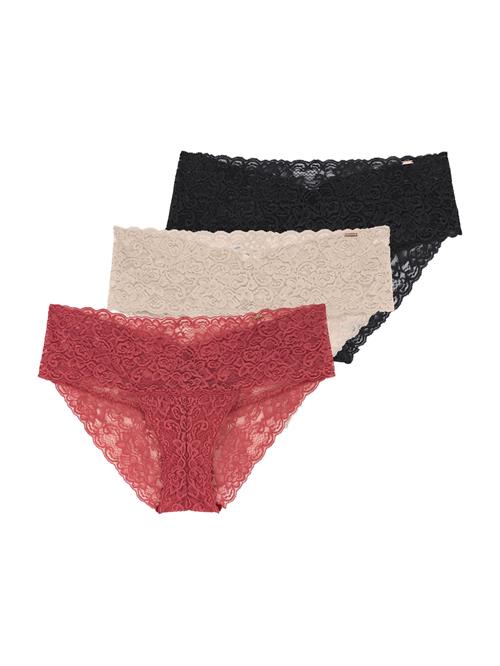 Dorina Slip  beige / koral / sort