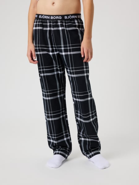 Björn Borg Core Flannel Pyjama Pants Sort, 134-140