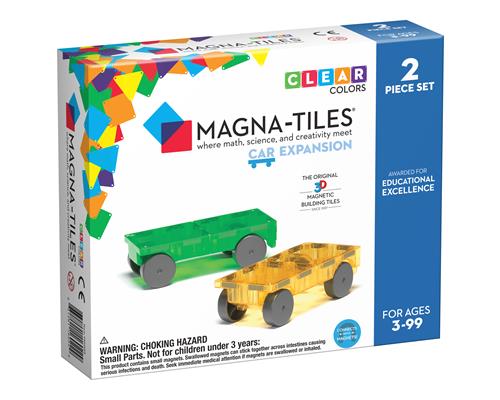 Magna-Tiles Byggeklodser Cars 2 Stk. Multi  Multi-3-6 Y  Hvid  One Size 3 Y+ unisex