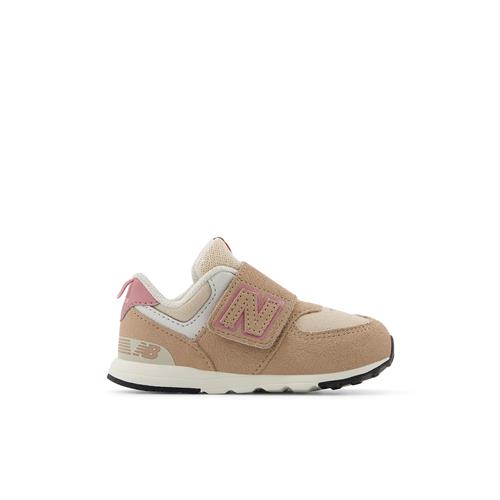 New Balance 574 Kids NEW-B Hook & Loop Sneakers Flat Taupe  22.5 EU    22.5 EU  kvinde