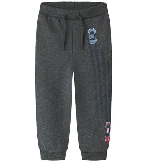 Name It Sweatpants - NmmVoltinus - Dark Grey Melange/Cars