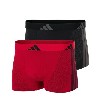 adidas 2P Active Micro Stretch Seamless Trunks Sort/Rød XX-Large Herre