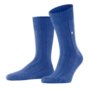 Burlington Strømper Dover Socks Blå uld Str 40/46 Dame