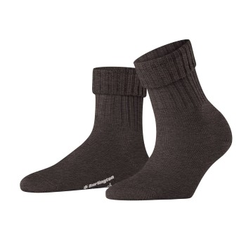 Burlington Strømper Plymouth Wool Sock Mørkbrun  uld Str 36/41 Dame