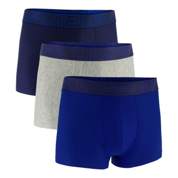 Under Armour 3P Performance Tech Boxer Blå/Grå polyester Large Herre