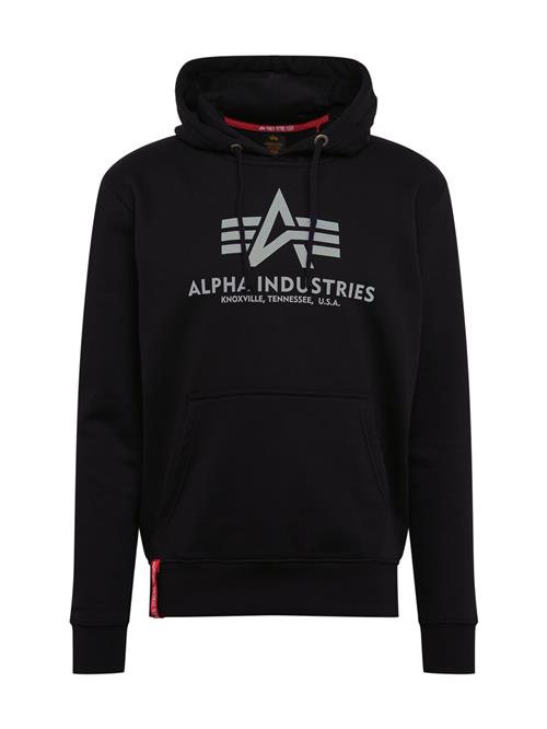 ALPHA INDUSTRIES Sweatshirt  grå / sort