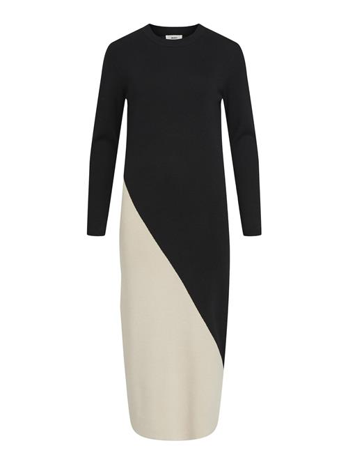 OBJECT Strikkjole 'Ester'  sort / hvid