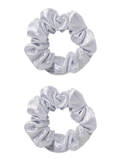 NAME IT Hårelastikker 2-Pak Riglitter Silver