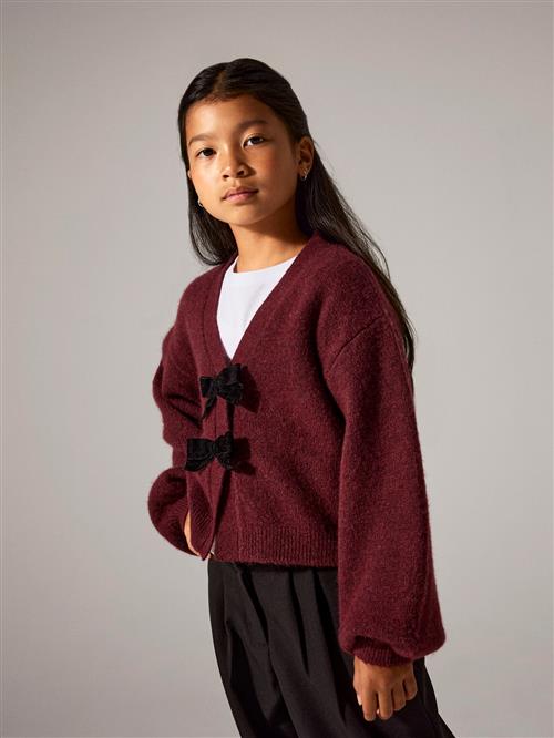 NAME IT Strik Cardigan Rina Burgundy Black