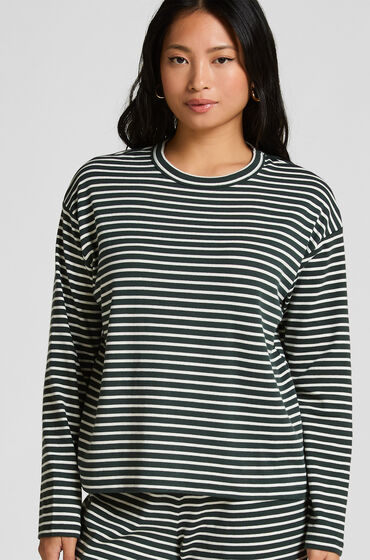 Hunkemöller Pyjamas i bomuldsjersey Grøn