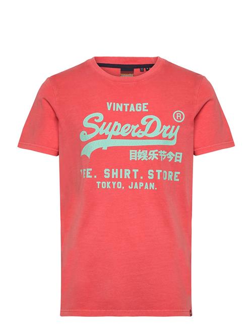 Neon Vl T Shirt Superdry Coral