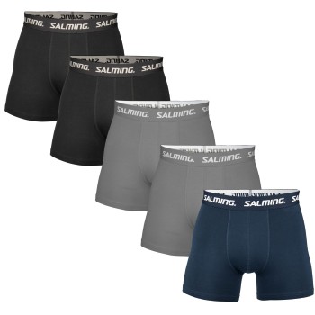 Salming 5P Soft Cotton Boxers With Logo Flerfarvet bomuld Medium Herre