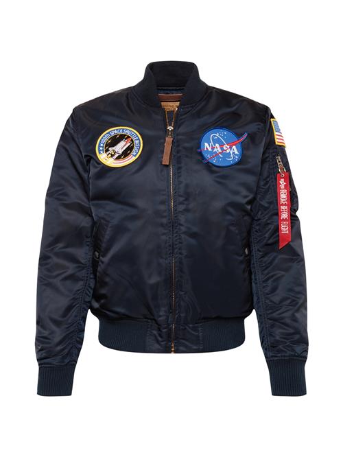 ALPHA INDUSTRIES Overgangsjakke 'NASA'  blå / natblå / rød / hvid
