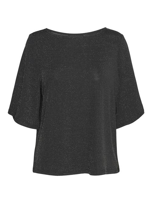 VERO MODA Shirts 'KANVA'  sort-meleret / sølv