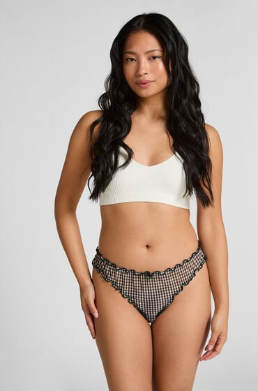 Se Hunkemöller Julegavesæt G-streng grøn ved Hunkemøller