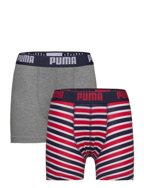 Puma Boys Basic Boxer Printed Strip PUMA Patterned