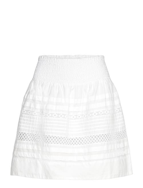 Lace-Trim Cotton Broadcloth Miniskirt Lauren Ralph Lauren White