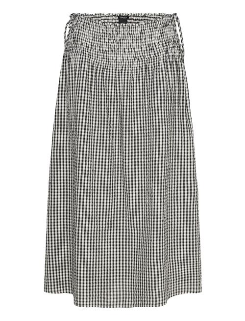 Skirt Jill Seersucker Lindex Black